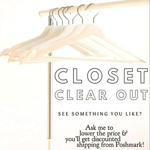 Closet Clear-out Sale!!
